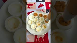 Oeuf mimosa  Christmas classics  classicfrench recipe frenchfood eggrecipes food cooking [upl. by Nairrod366]