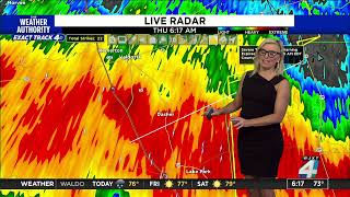 Weather Authority Alert Day Damaging wind gusts and strong to severe thunderstorms [upl. by Noryb]