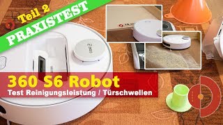 360 S6 Robot Vacuum Cleaner Test Saugtest  Teil 2 [upl. by Fruma]