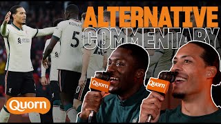 Alternative Commentary Van Dijk amp Konate relive 50 win over Manchester United at Old Trafford [upl. by Wilhide]