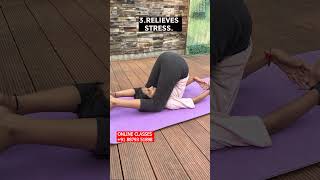 Plow Yoga Pose  Benefits Yogic Fitness yoga meditationmusic yogaforstrengthandflexibility [upl. by Lattimer162]