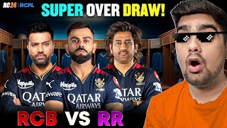 SUPER OVER DRAW RCB Vs RR RCPL RC 24 HARD MODE [upl. by Elockcin]