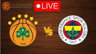 🔴 Live Panathinaikos vs Fenerbahce  EuroLeague 20232024  Live Play by Play Scoreboard [upl. by Harland]