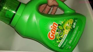 ASMR Gain Laundry Detergent on Cellulose Sponge [upl. by Tullus112]