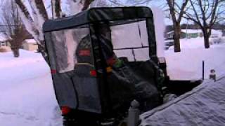 Snowblowing video John Deere LA165 Feb 2011 4 [upl. by Diandra]