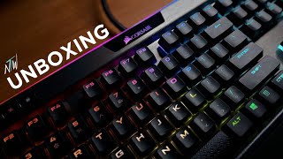 Corsair K95 RGB Platinum Unboxing  Cherry MX Speeds switches [upl. by Eelitan488]