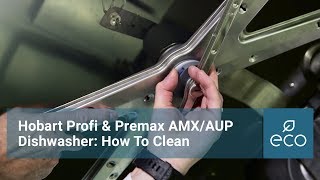 Hobart Profi AMX and AUP Hood Dishwasher Clean Down [upl. by Galanti]