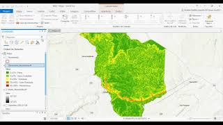 Como produzir um mapa de declividade do terreno com o ArcGis Pro em Português ArcGis para iniciante [upl. by Golden]