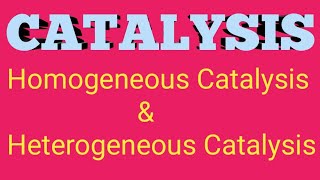 CatalysisHomogeneous catalysisHeterogeneous catalysisTamil amp EnglishSANTHOSHCHEMISTRY [upl. by Norse759]