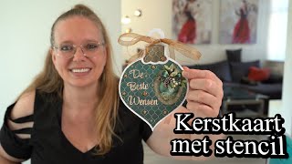 Kerstkaart maken met Dutch Doobadoo en Amy Design [upl. by Issy]