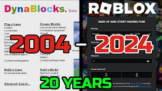 ROBLOX Website Evolution ANIMATED 2004  2024 20 YEARS robloxclassic [upl. by Seldun]