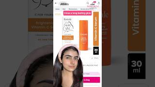 Best Vitamin C Serum Ingredient In Focus Shop Vitamin C on Nykaa for healthy glowing skin Shorts [upl. by Ujawernalo]