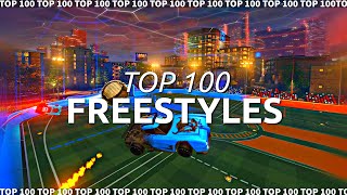 ROCKET LEAGUE TOP 100 FREESTYLES 3 [upl. by Ellingston]