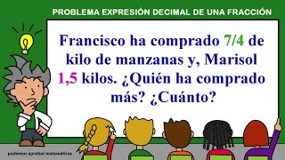 Problema resuelto de expresión decimal de una fracción [upl. by Dirk]