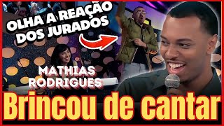 MATHIAS RODRIGUES CANTANDO MÚSICA DE CORAIS AMERICANOS NO SHADOW BRASIL GOSPEL DO RAUL GIL  REACT [upl. by Colvin795]