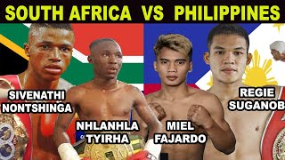 MIEL FAJARDO AT REGIE SUGANOB LALABAN SA SOUTH AFRICA  SUGANOB VS NONTSHINGA IBF WORLD TITLE FIGHT [upl. by Aret]