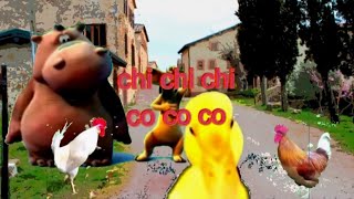 Happy Hippo and Dog Chi Chi Chi Co Co Co Remix Pippo Franco [upl. by Aryn]