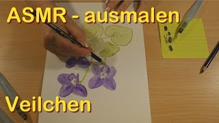 ASMR Veilchen ausmalen mit Oma Tana  Sanfte Stimme [upl. by Lotsyrk]