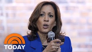 Kamala Harris gains ground in national polling ahead of 2024 DNC [upl. by Anialram]