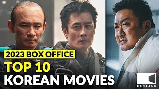 TOP KOREAN MOVIES of 2023 by Box Office  EONTALK [upl. by Nehgam]