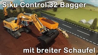 Siku Control 32 Bagger mit breiter Schaufel [upl. by Aikym822]