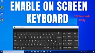 How to enable the Touch Keyboard on Windows 11 On Screen keyboard in 10 Seconds [upl. by Aimas760]