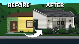 RENOVATING THE BLOXBURG STARTER HOUSE but ITS REALISTIC [upl. by Huxham482]