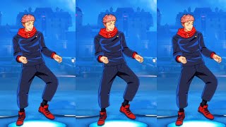 Yuji Itadori Doing Boogie Down Dance Steps On Phonk Song  Yuji Doing Fortnite Emote Tiktok Edit [upl. by Aiceled948]