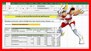 🥇 Planilla de metrados estructuras excel ✅ Muro de contencion [upl. by Danyette362]