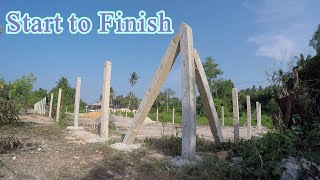 Start to Finish  Tanam Tiang Pagar Kebun  Fence Posts Concrete Manual Installation [upl. by Paris648]