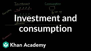 Investment and consumption  GDP Measuring national income  Macroeconomics  Khan Academy [upl. by Nerraj]