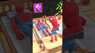 Lil Spidey And Friends Bought New Alarm Clocks 😂 animatedshort spiderman shorts [upl. by Aihsal903]