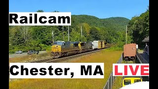 Chester Railway Station CSX amp Amtrak  LIVE [upl. by Sudhir]