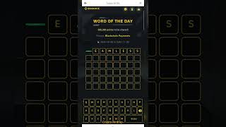 Binance Crypto WODL 8 Letters Answer Today  Word Of The Day  Blockchain Payments Theme [upl. by Esbensen]