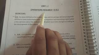 Definition and Scope of operation research [upl. by Sidwohl]