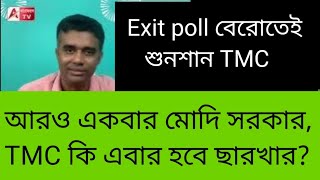 যাঃ দিদির প্রধানমন্ত্রী হওয়া আর হল না দেখুন Exit poll [upl. by Anirual]