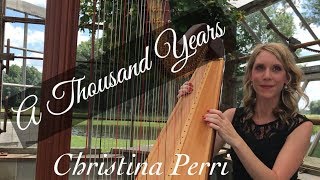 A Thousand Years by Christina Perri harp wedding music  Tiffany Envid Harpist [upl. by Mattie]