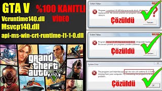 GTA 5 VCRUNTIME140dll ve MSVCP140dll Hatası Çözümü KANITLI [upl. by Cerallua547]