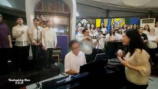 quotSa Hapag Ng Panginoonquot by SAAP Grand Chorale Thanksgiving Mass 111124 [upl. by Agace]