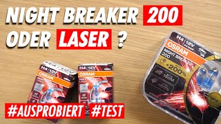 Vergleichstest OSRAM H4 Night Breaker 200 vs Night Breaker Laser [upl. by Elke]