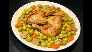 TAJINE ZITOUNE AUX CHAMPIGNONS ET AUX CAROTTES RECETTE SPÉCIALE RAMADAN [upl. by Atterys]