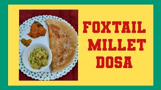 foxtail milletampdaldosa milletdosa foxtailmilletrecipes millet milletrecipes ನವಣೆದೋಸೆ [upl. by Geesey566]