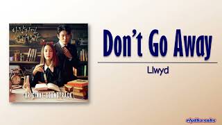 Llwyd 루이드 – Don’t Go Away Cheat On Me If You Can OST RomEng Lyric [upl. by Ahseket]