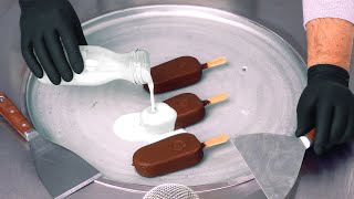 Magnum Ice Cream Hack  ASMR  how to make Magnum Popsicles to Ice Cream Rolls  Food Transformation [upl. by Tocci]