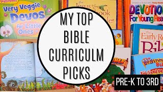 OUR TOP HOMESCHOOL BIBLE CURRICULUM PICKS  PREK TO 3RD GRADE [upl. by Nagyam42]