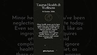 Horoscope Daily  Taurus Daily Horoscope  101024  Health Wellness Love amp Relationship [upl. by Lilia157]