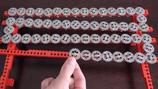 Making the Longest 11 Lego Gear Train [upl. by Vezza49]