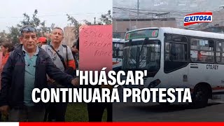 🔴🔵Empresa Huáscar continuará con protestas este martes 24 de septiembre ante extorsiones [upl. by Aisak32]