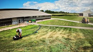 Moving Manure from Barn to Barn [upl. by Desireah]