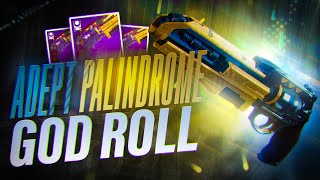 I finally got The Adept Palindrome God Roll Best Hand Cannon next season [upl. by Karlan]